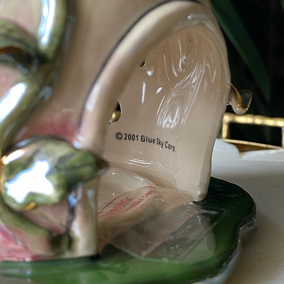 Heather Goldminc Fairy House Tea Light Candle Holder - 2001 Blue Sky Clayworks - Picture 10 of 11